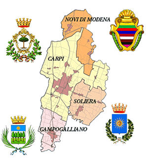 Mappa dei comuni